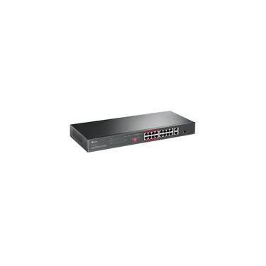 Imagem de Switch TP-Link PoE+, 2x Gigabit 10/100/1000Mbps, 16 Portas - TL-SL1218P