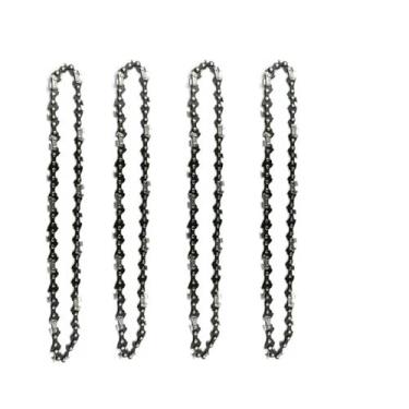 Imagem de Mini motosserra de 8 polegadas 1/4" Correntes semi-cinzel de passo 48 elos de transmissão 0,043" Peças de corte de madeira para correntes de calibre para serra elétrica, corrente 4x