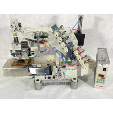 Imagem de Máquina de Costura 4 Agulhas Eletrônica Pneumática -Bracob 