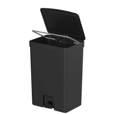 Imagem de Ou Lixeira com Pedal 50L Preto Linha Trium