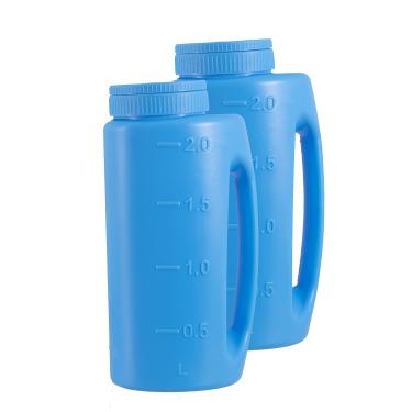 Imagem de Espalhador de sal de derretimento de gelo, coqueteleira portátil para sementes de gramado, sal, derretimento de gelo, cálcio, coqueteleira de degelo, 2 litros, tamanho de furo ajustável, prático para