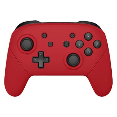 Imagem de eXtremeRate Placa traseira Passion Red para controle Nintendo Switch Pro, capa de substituição de toque macio para Nintendo Switch Pro – Controle não incluído