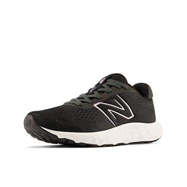 Imagem de New Balance Tênis de corrida feminino 520 V8, Preto/branco, 8 Wide