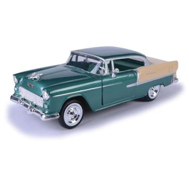 Imagem de 1955 Chevrolet Bel Air Green 1/24 Diecast Model Car by Motormax