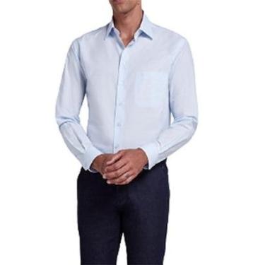 Imagem de Camisa Masculina Dudalina ML Comfort Azul Claro - 53010-Masculino