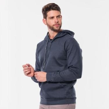 Imagem de Blusa Sarja Masculina Bolso Canguru Capuz Estilo Moletom-Masculino