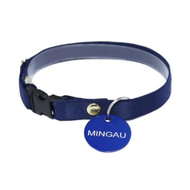 Imagem de Coleira Confortável Ajustável Gatos e Plaquinha Identificação Telefone e Nome PETS (Adulto (16 cm a 29 cm))