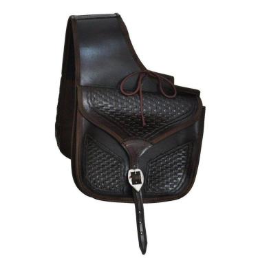 Imagem de Alforge Bolsa Em Couro Rebaixado Com Forro Interno Para Sela