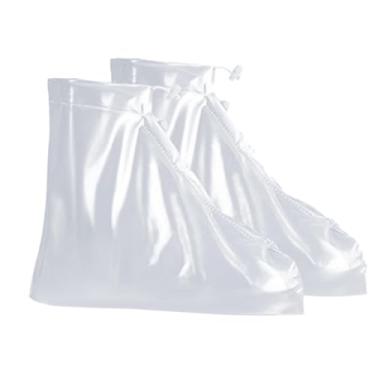 Imagem de Generic Capa de sapato de chuva para mulheres e homens, protetores de sapato à prova d'água e antiderrapante, galochas para acampamento, viagem, ciclismo, xxl