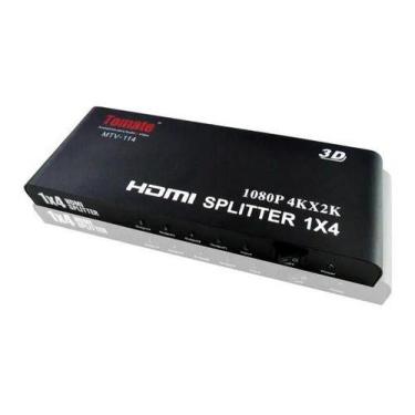 Imagem de Splitter Hdmi 1X4 - Mtv - 114 Alimentação 5V Dc Tomate