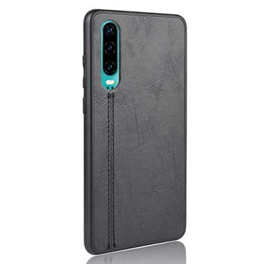 Imagem de Capa para celular Huawei P30 Capa protetora robusta 360° protege seu telefone capa de couro suave para Huawei P30