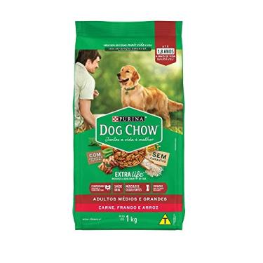 Imagem de Purina Dog Chow Nestlé Purina Dog Chow Extralife Adultos Médios E Grandes Carne Frango E Arroz 10 1Kg