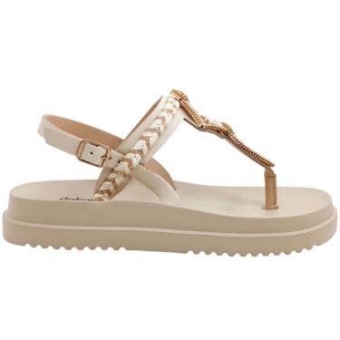 Imagem de Sandália Feminina Casual Dia a Dia com Pedrarias Flatform Dakota Y7834