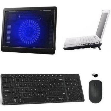 Imagem de Teclado, Mouse E Suporte Cooler Para Notebook Acer - Preto - BD Net