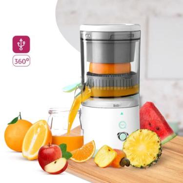 Imagem de Espremedor elétrico portátil automático liquidificador de suco fresco 