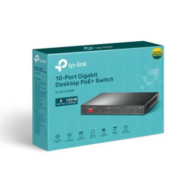 Imagem de Switch TP-Link 10 Portas TL-SG1210MPE Easy Smart Gigabit