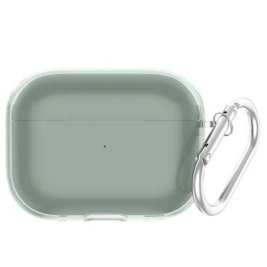 Imagem de 2 pacotes de capa transparente para airpods pro2, transparente, macio, tpu, wirelsss, capa protetora, fones de ouvido,Green