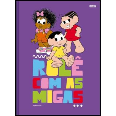 Imagem de Kit de Caderno, Brochura Costurado 1/1, Capa Dura, Turma da Mônica, 80 Folhas, Animativa, Pacote com 5 Unidades