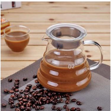 Imagem de Jarra 600ml Para Servir Café Vidro Borossilica - raleo