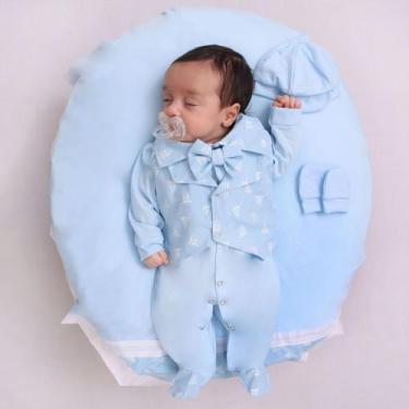 Imagem de Saída de Maternidade para Bebe Menino Barquinho 5 Peças - Pandora Baby