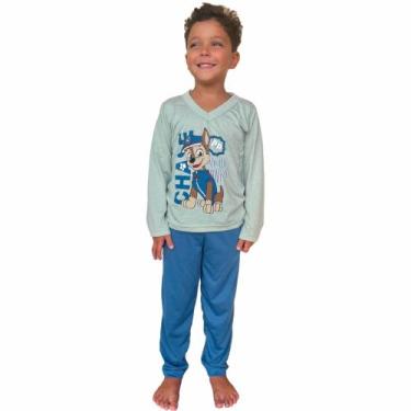 Imagem de Pijama Longo Infantil Menino Personagem Inverno Manga Longa - Prikéta 
