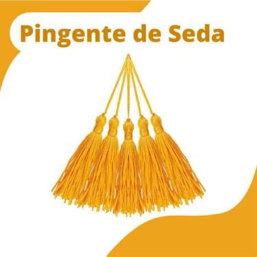 Imagem de Pingente De Seda Tassel - Franja - Amarelo Ouro - Com 50 Unidades - Ny