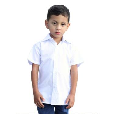 Imagem de Camisa social infantil manga curta para meninos do 1 ao 16 - Maximus, 
