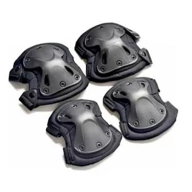 Imagem de Kit Joelheira e Cotoveleira Skate Patins Adulto - Minymix