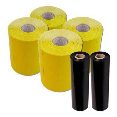 Imagem de Kit 4 Etiquetas De Preço Gondola + 2 Ribbons 105x74 - Evolution, Amare