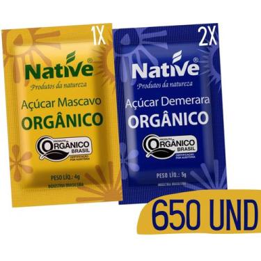 Imagem de Açucar Organico  Native 2x Demerara + 1x Mascavo - 650 Sachês