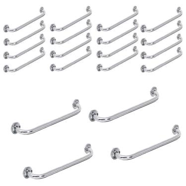 Imagem de Alça Barra De Apoio Banheiro 60 Cm Acessibilidade Kit 20 Uni