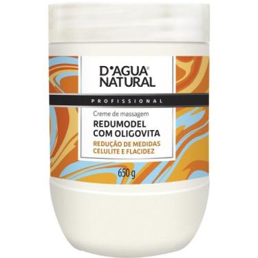 Imagem de Creme de Massagem Redumodel com Oligovita, D'agua Natural, 650 g - D'Á