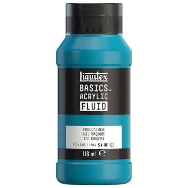 Imagem de Tinta Acrilica Basics Fluid 118ml Liquitex Escolha a Cor, 402 TURQUOIS