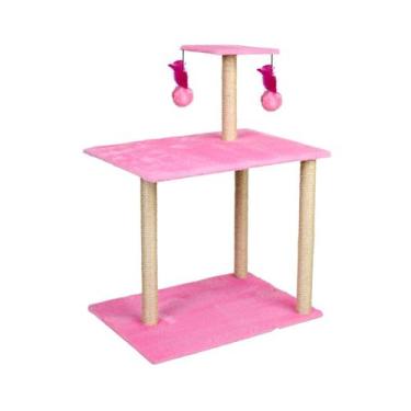 Imagem de Arranhador Para Gatos 3 Bases Grande Premium - Le Petin, Pink