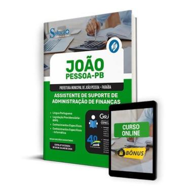 Imagem de Apostila Pref João Pessoa PB 2024 Assist Sup Adm Finanças - Editora So