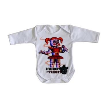 Imagem de body nenê criança roupa bebê manga longa Five Nights at Freddy's Circu