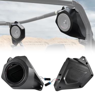 Imagem de SLORIMOD Suportes de caixa de som de teto traseiros para Can-Am Trail Sport/Commander, caixas de alto-falante traseiro para acessórios Can-Am Trail Sport/Commander, 2 peças