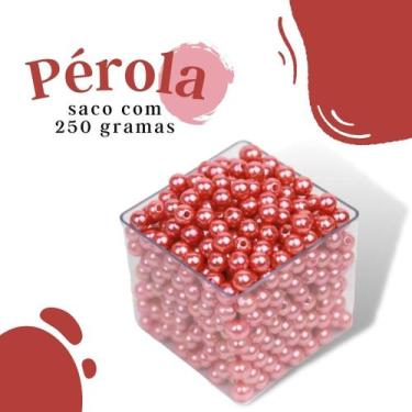 Imagem de Pérola Salmão Escuro 10Mm Pacote Com 250 Gramas - Nybc