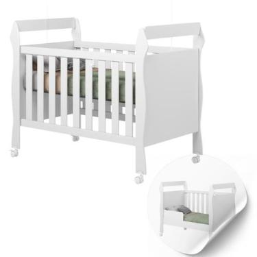 Imagem de Berço 2 Em 1 Vira Mini Cama 100% Mdf Moderno Estiloso Bebê - CASA E MO
