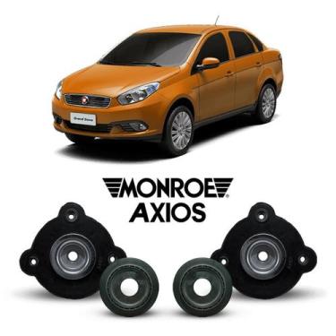 Imagem de 2 Coxim + Rolamento Dianteiro Fiat Grand Siena 2012 Até 2021 - Axios