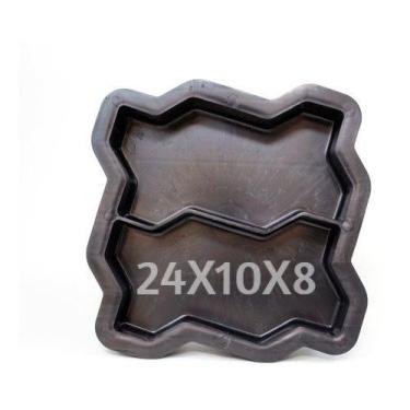 Imagem de Forma Para Bloquete Intertravado Duplo 16 Faces 24x10x8 - Gme Formas