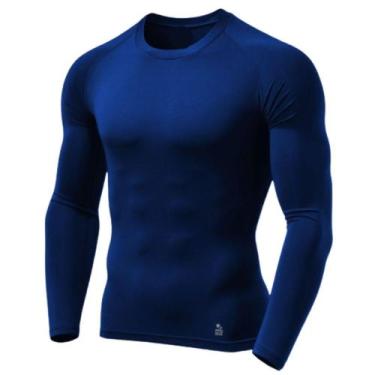 Imagem de Camisa Térmica Masculina Uv 50+ Segunda Pele Camiseta Blusa Malha Fria