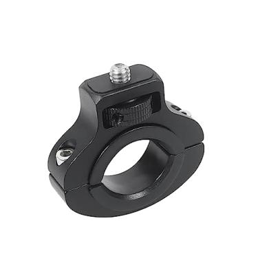 Imagem de NovelGoal Suporte de clipe de guidão de motocicleta parafuso 1/4 braçadeira de selim de bicicleta compatível com acessórios de câmera de ação Gopro 13 ONE (clipe preto)