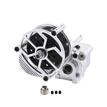 Imagem de RZXYL 1/10 Aluminum Alloy Transmission Case Assembled Gearbox with Gear for Axial Wraith 90018 90048 90056 RR10 RC Crawler Car (Silver)