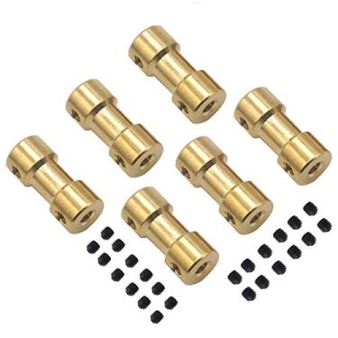 Imagem de Pacote com 6 Mirthobby Acoplador de Eixo de Motor de Latão Acoplador Conector Adaptador de Junta para RC DIY Avião Barco Robô (5 mm a 5 mm)