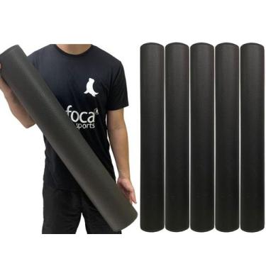 Imagem de Kit 5 Rolos Massagem Liberação Miofascial 90x12cm DF1063 Preto Dafoca 