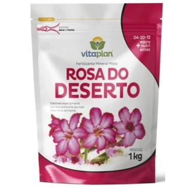 Imagem de Fertilizante Adubo Rosa do Deserto Nutriplan Vitaplan 1 Kg Pounch - Nu