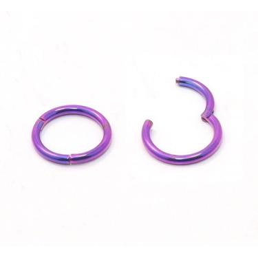 Imagem de Piercing Argola Articulada Click 1.2mm em Titânio Anodizada Várias Cor