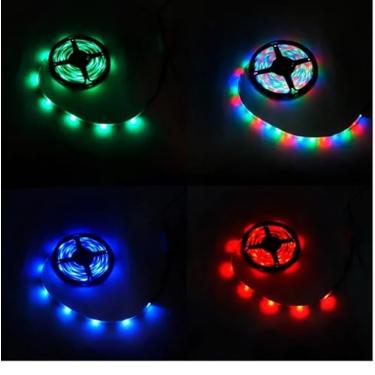 Imagem de Fita de LED Pisca Pisca 5 Metros 300 LEDs RGB