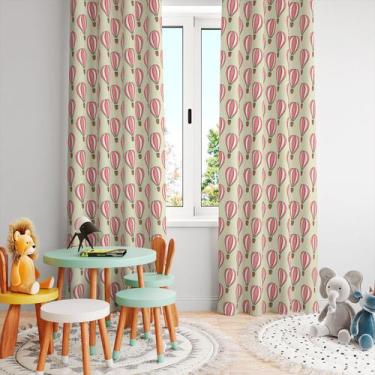 Imagem de Cortina Tecido Oxford Quarto Infantil Balão CI11 - 280x220cm - Core De
